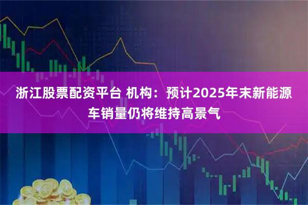 浙江股票配资平台 机构：预计2025年末新能源车销量仍将维持高景气